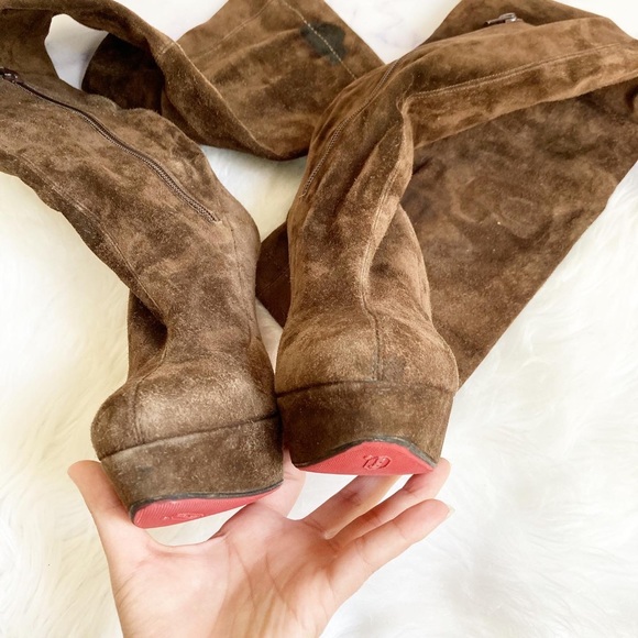 Christian Louboutin Brown Heeled Boots - Picture 11 of 12